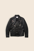 VINTAGE UPCYCLE DROP / Embroidered Leather Jacket