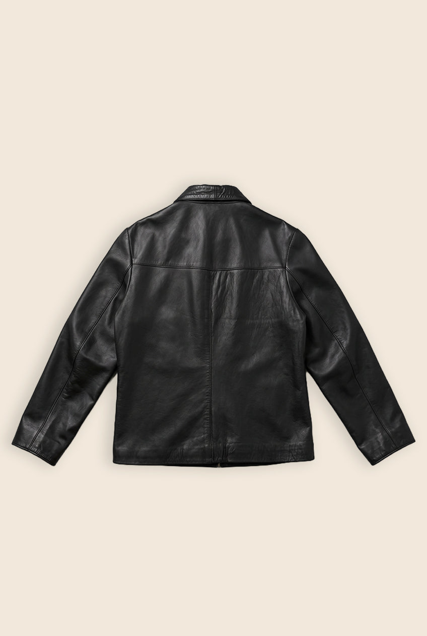 VINTAGE UPCYCLE DROP / Embroidered Leather Jacket