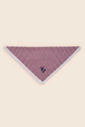 head scarf or bandana with embroidered VP logo and white lace trim 